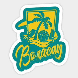 Beach Vacation Boracay Sticker